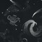 1 Yard Stretch Cotton Sateen Black Celestial Path of Apollo Print Gaia Collection